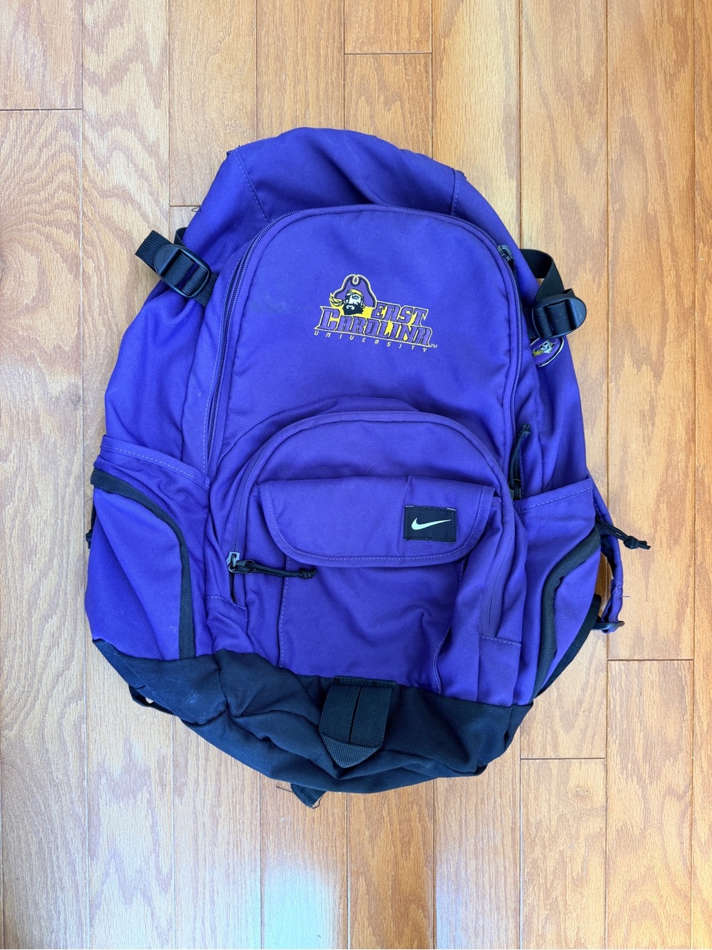 ECU Nike Purple Men’s Backpack with Pirate Logo